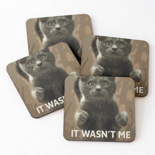 Item preview, Cat Funny Motivational Poster Inspirational Quotes It Wasn't Me Poster designed and sold by subarashii11.