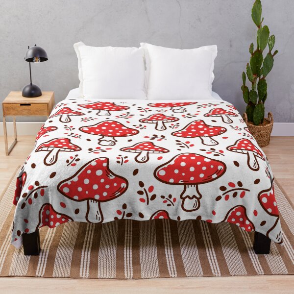 Item preview, Vintage Mushroom Seamless Pattern designed and sold by TheCatmeow2000.