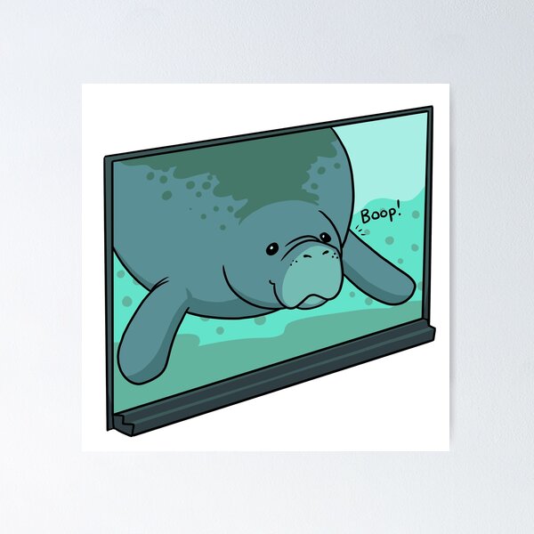 Item preview, BOOP! Manatee  designed and sold by DinoDoggie.