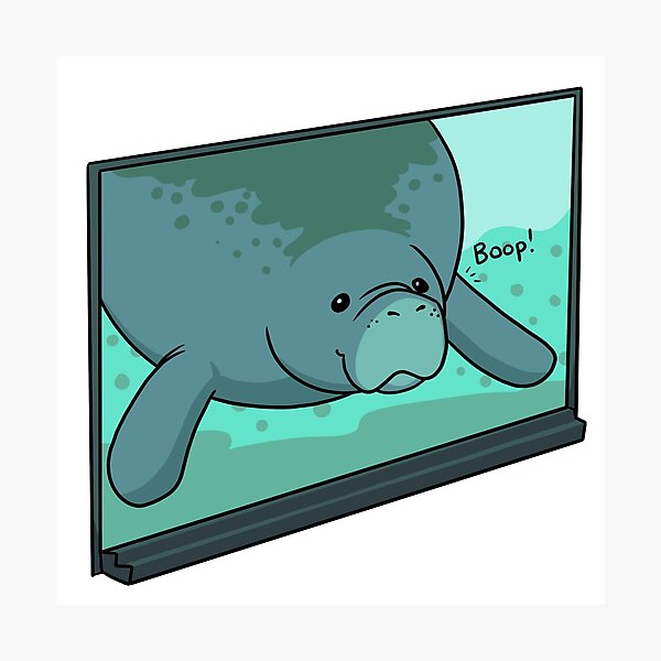 Item preview, BOOP! Manatee  designed and sold by DinoDoggie.