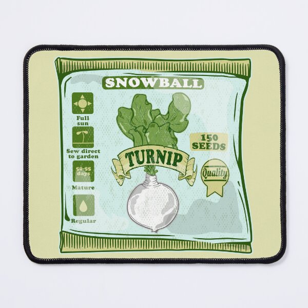Item preview, Turnip seeds growing vegetables designed and sold by piedaydesigns.