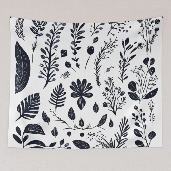 Item preview, Navy Botanicals Seamless Pattern designed and sold by HecoPhoto.