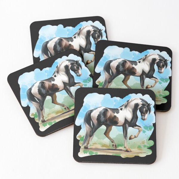 Item preview, Spotted Saddle Horse - Black and White designed and sold by critterpatchusa.