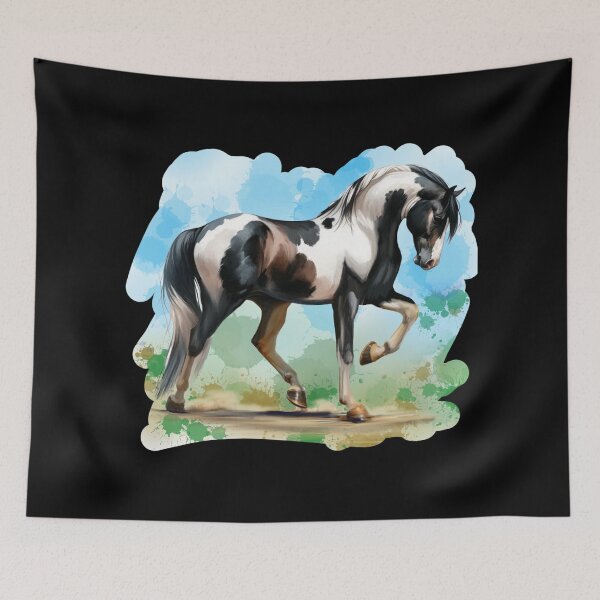 Item preview, Spotted Saddle Horse - Black and White designed and sold by critterpatchusa.