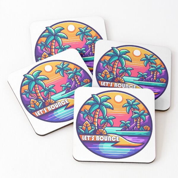Item preview, Retro 90's Tropical Island Let's Bounce designed and sold by TKsTees.