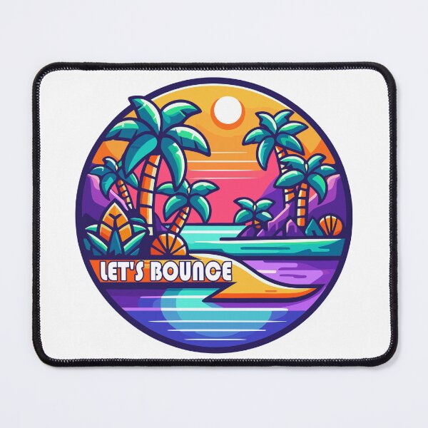 Item preview, Retro 90's Tropical Island Let's Bounce designed and sold by TKsTees.