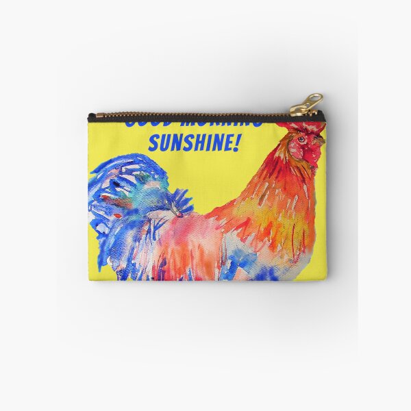 Item preview, Rooster Chicken Watercolor Good Morning Sunshine designed and sold by Sarah  Rajkotwala.