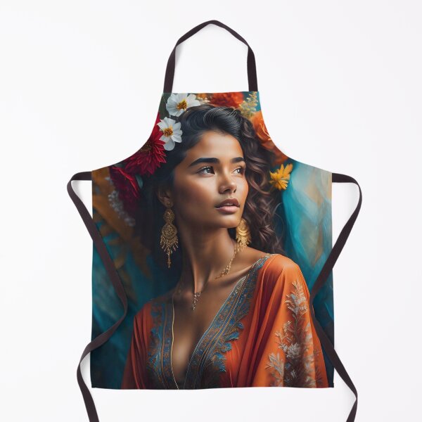 Item preview, Island woman with flower garland designed and sold by JustInspireMe.