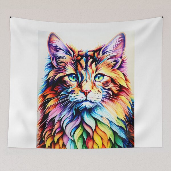 Item preview, Psychedelic Kitty designed and sold by Raging Woody Designs.