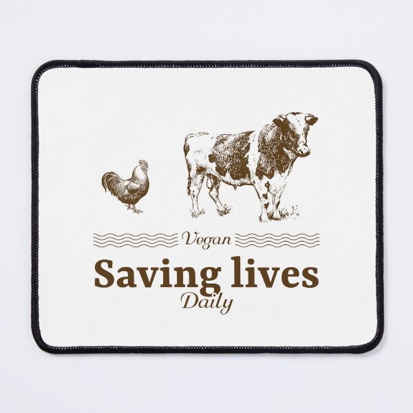 Item preview, Vegan saving lives daily designed and sold by Shadowatthegate.