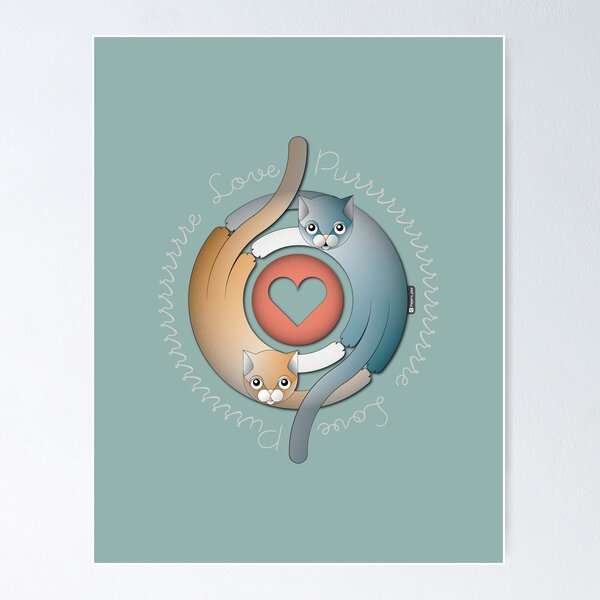 Item preview, Purrre Love / Pure Love designed and sold by PajaroPez.