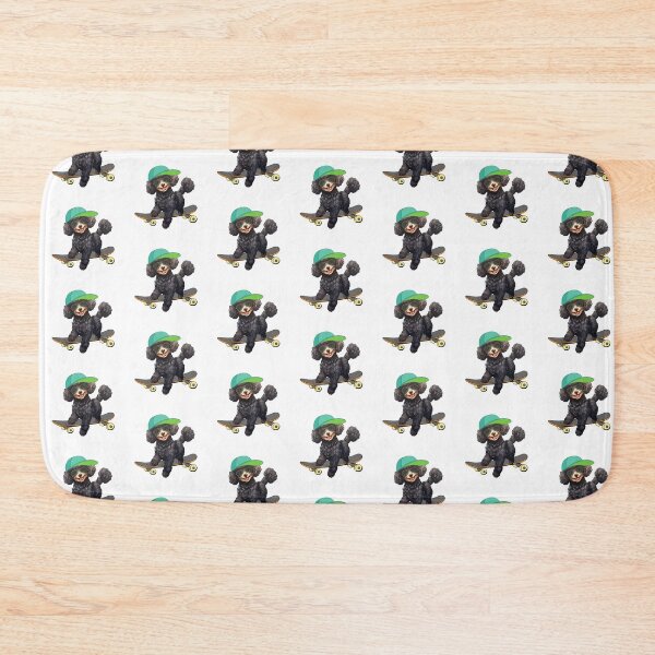Item preview, Black Poodle Skateboarding designed and sold by TheAnimalZ00.
