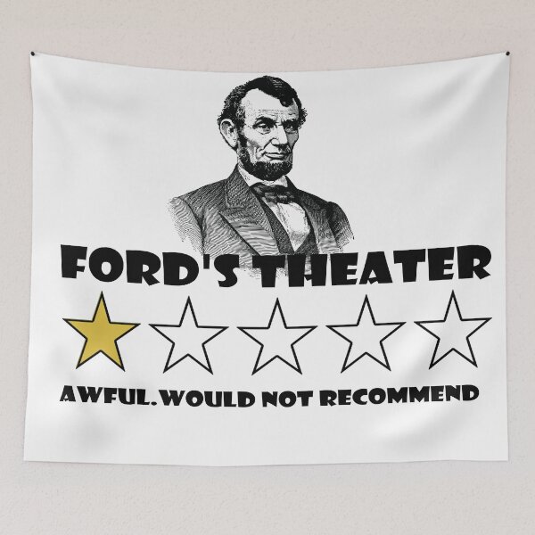 Artikelvorschau, Lustiges Abraham Lincoln Fords Theater entworfen und verkauft von The Silent Warrior Art.