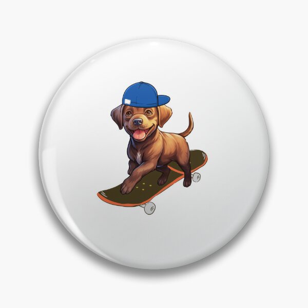 Artikelvorschau, Brown-Labrador-Retriever-Welpe beim Skateboarden entworfen und verkauft von TheAnimalZ00.