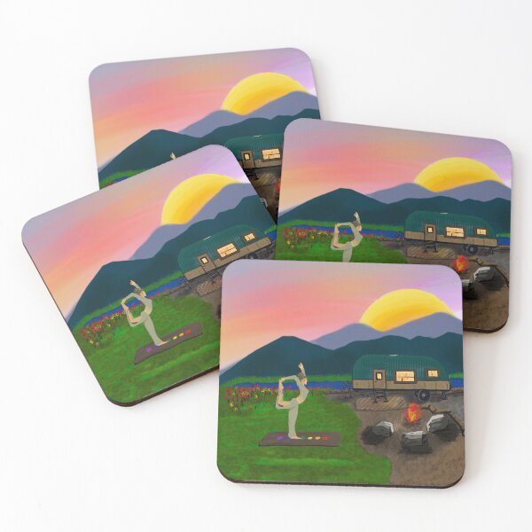 Item preview, Sun Salutations at Sunset by the Campfire designed and sold by Keri Englehart.