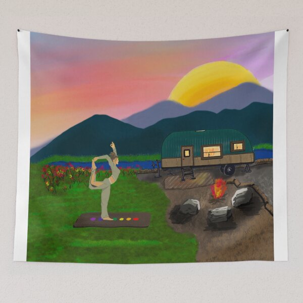 Item preview, Sun Salutations at Sunset by the Campfire designed and sold by Keri Englehart.