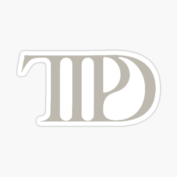 Artikel-Vorschau von Das Logo der Abteilung für gefolterte Dichter – TPD-Aufkleber – Taylor Swift, designt und verkauft von emmasuniverse.