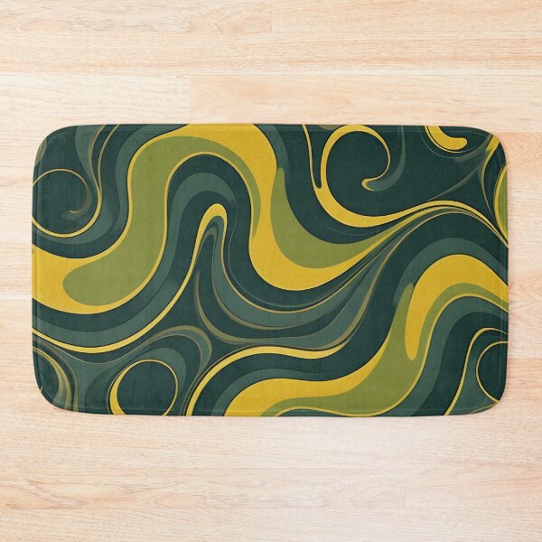 Item preview, Mid Century Modern Liquid Swirl,  Green #2 designed and sold by Prints and Lifestyle.
