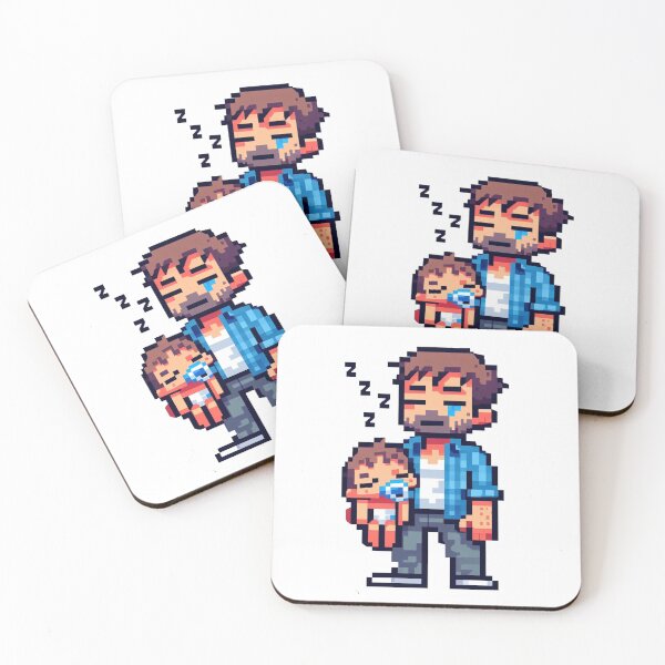 Item preview, Tired Dad - Pixel Art Style designed and sold by mukraker.