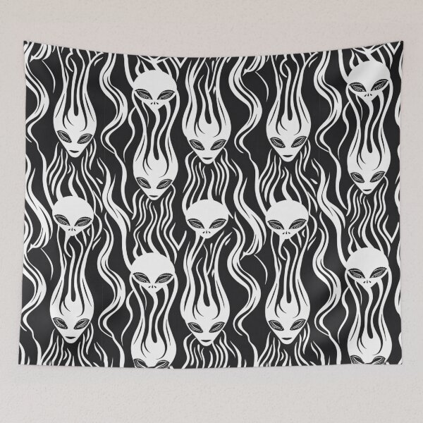 Item preview, Mystic Entities - Abstract Intellectual Beings Art Print designed and sold by Nicholas Panek.