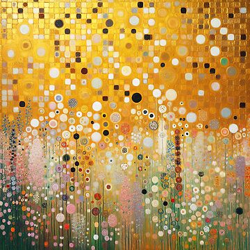 Aperçu de l'œuvre Jardin de fleurs d'or de Klimt de maniacfitness