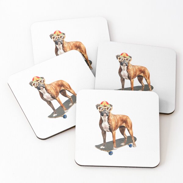 Item preview, Boxer Dog Skateboarding designed and sold by TheAnimalZ00.