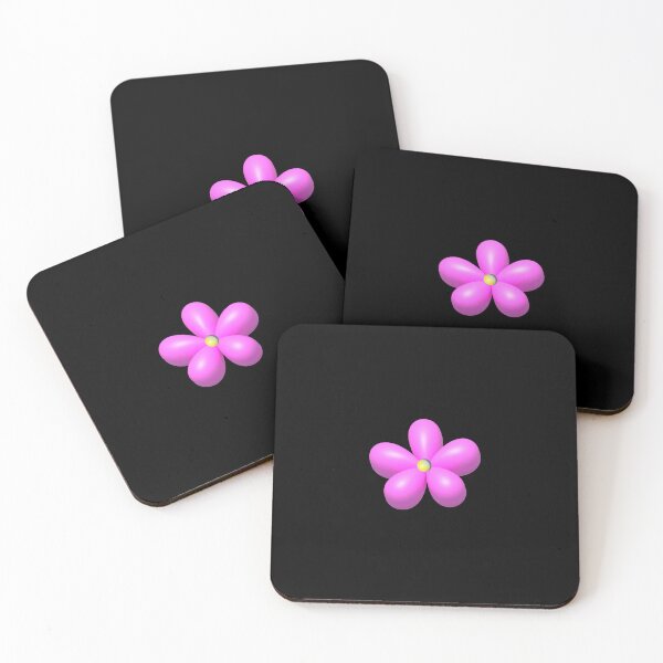 Item preview, cute black and pink flowers, yellow flowers, pink and yellow flowers designed and sold by MiMee4451.