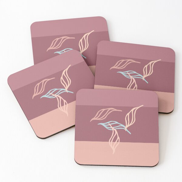 Item preview, Leaves on Peach Mauve and Pink designed and sold by Sharon Schwalbe.