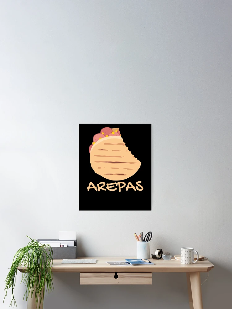 Thumbnail 2 von 3, Poster, Arepas Funny Colombian Venezuelan Food Love Arepas Gear designt und verkauft von DynamicDesign.