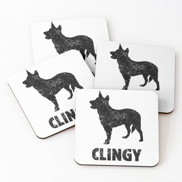 Item preview, Australian Cattle Dog Heeler Clingy Dog designed and sold by AussieWorkDogs.