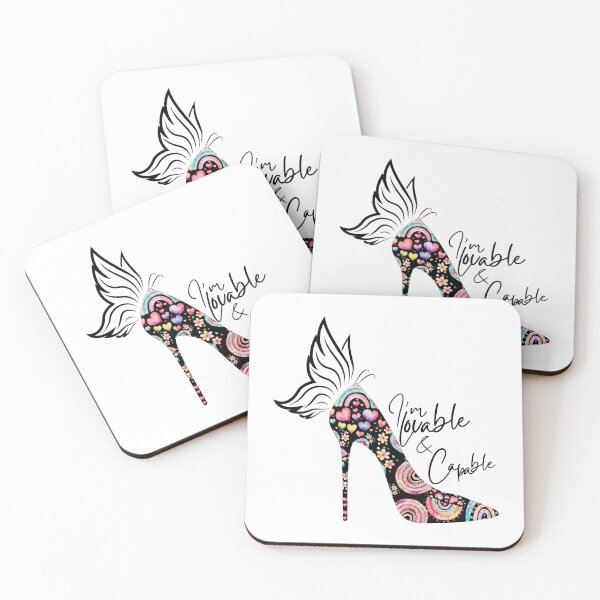 Item preview, Empowerment Heels - I'm Lovable and Capable designed and sold by Simplystik.