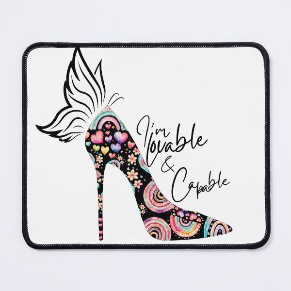 Item preview, Empowerment Heels - I'm Lovable and Capable designed and sold by Simplystik.