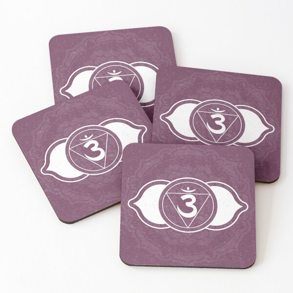 Item preview, Third Eye Chakra Mandala - Beet + Snow designed and sold by Irene Estelle.
