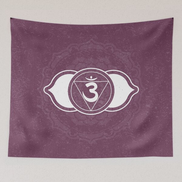 Item preview, Third Eye Chakra Mandala - Beet + Snow designed and sold by Irene Estelle.