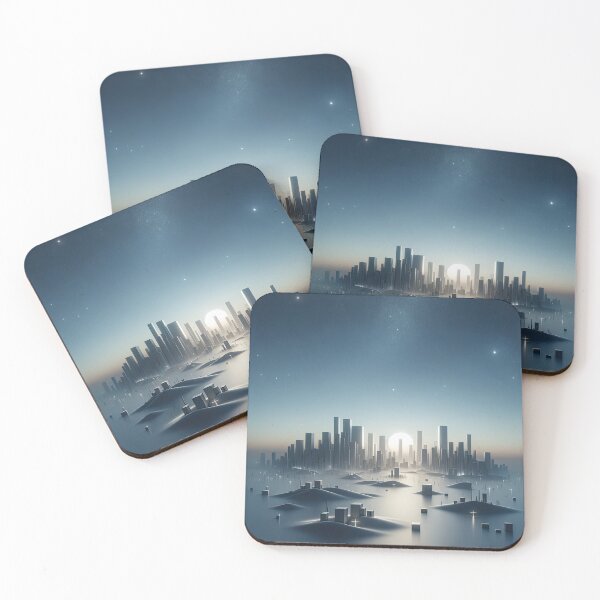 Item preview, Futuristic Serenity Under Starlit Skies designed and sold by SunkenCost.