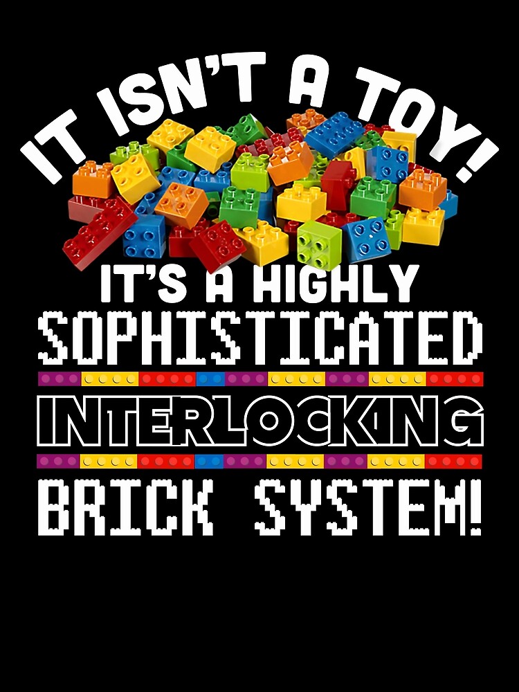 Thumbnail 3 von 3, Tuch, It Isn't A Toy Brick System Blocks Builder Master Builder Gear designt und verkauft von DynamicDesign.