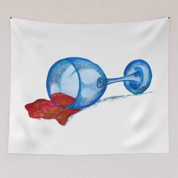 Item preview, Spilled Wine Glass designed and sold by CanDo20.