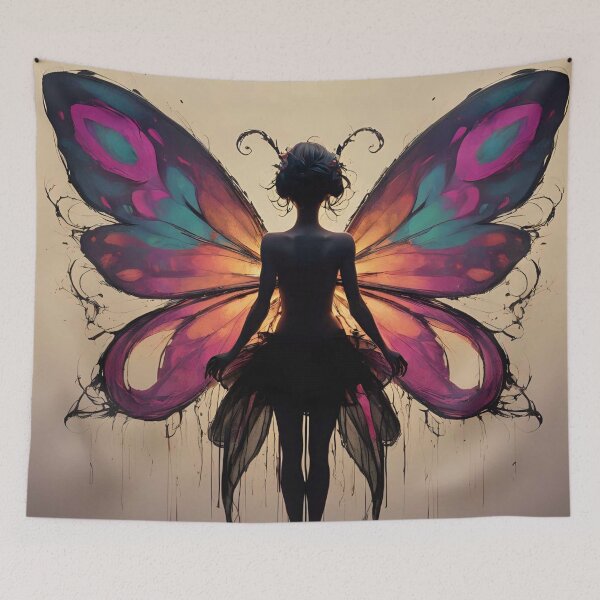 Item preview, Dystopian fairy silhouette designed and sold by JustInspireMe.