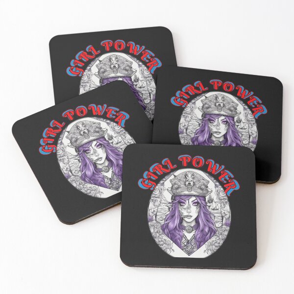 Item preview, Girl power, purple eyed pirate girl,a strong woman in a man’s world, a galantine designed and sold by sailorsam1805.