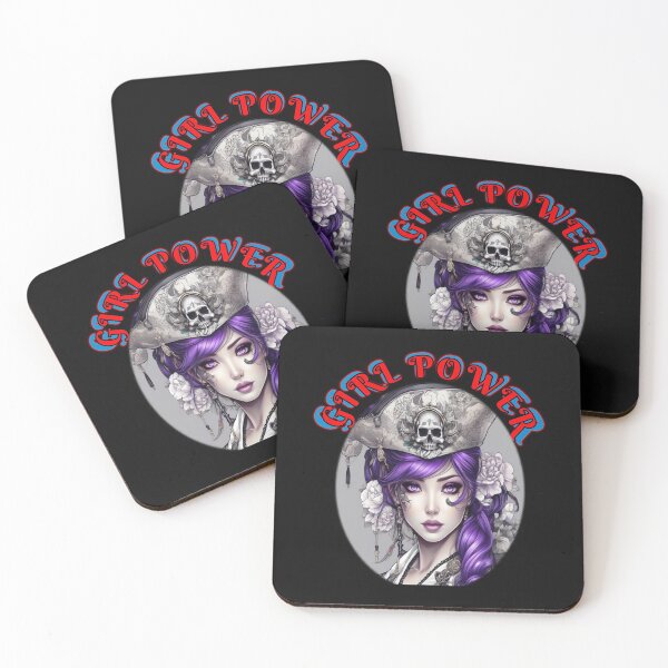 Item preview, Girl power, purple eyed cool pirate girl,a strong woman in a man’s world, a galantine designed and sold by sailorsam1805.