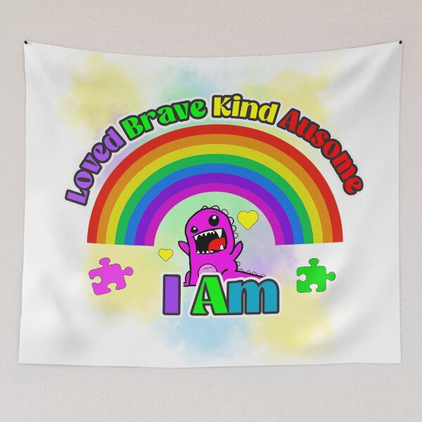 Item preview, I am Loved Brave Kind Ausome Positive affirmations designed and sold by EastLosStilo.