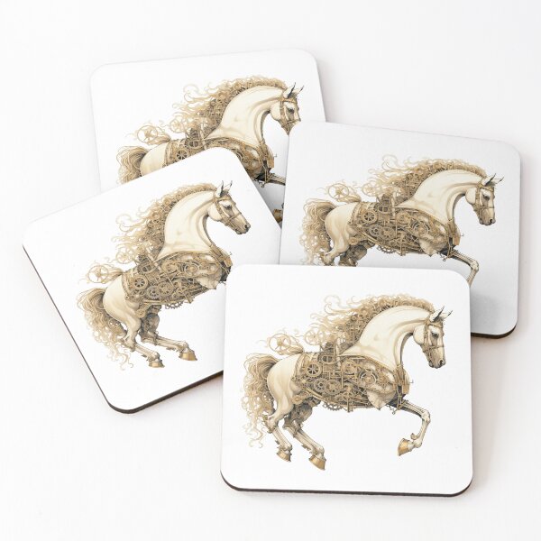 Item preview, Steampunk White Horse designed and sold by TheAnimalZ00.
