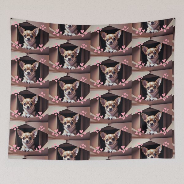 Item preview, Beige Chihuahua portrait designed and sold by Astralia.