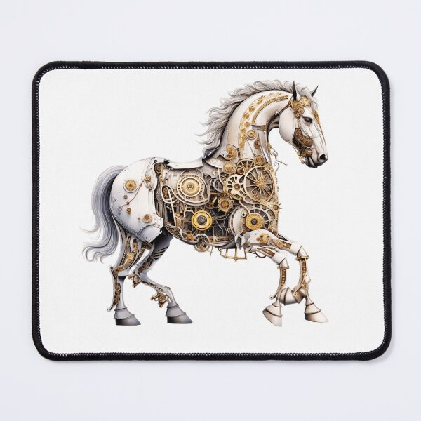 Item preview, Steampunk White Horse designed and sold by TheAnimalZ00.