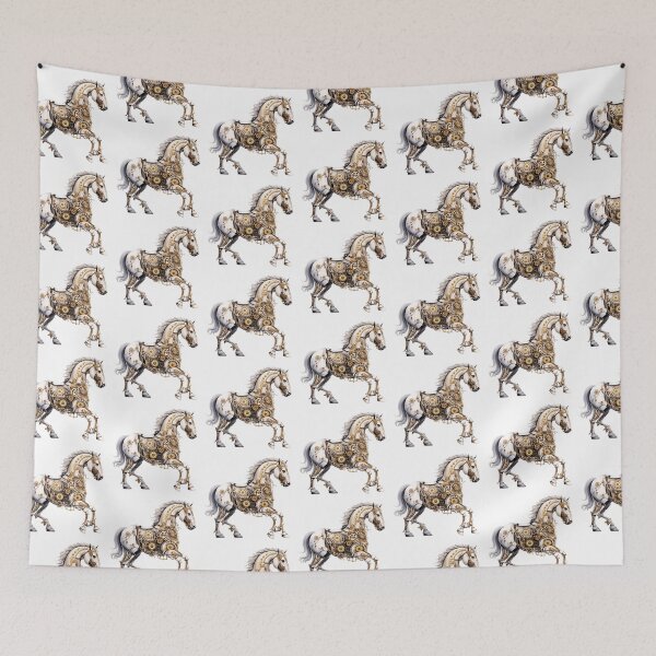 Item preview, Steampunk White Horse designed and sold by TheAnimalZ00.