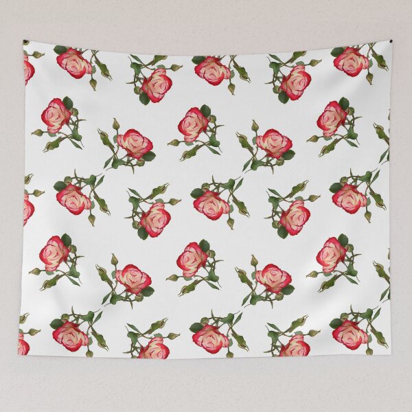 Item preview, Red and Creme Rose with Buds designed and sold by STHogan2.