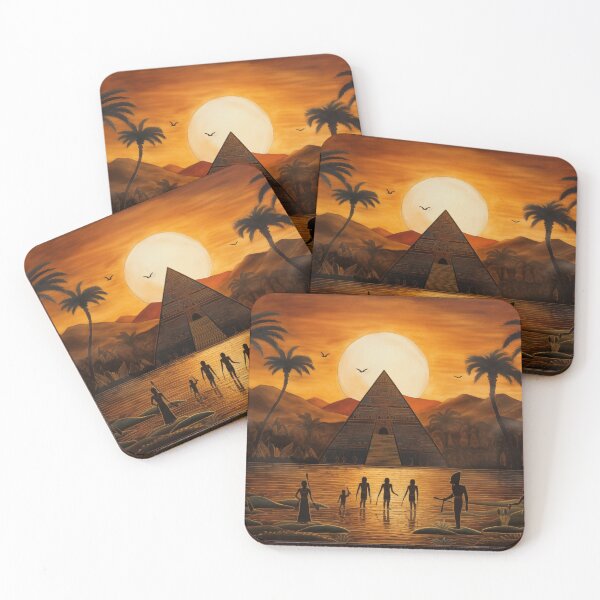 Item preview, Ancient Civilization: Pharoah's Pyramid, Nile River Painting designed and sold by Fantasy Masterpiece.