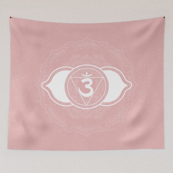 Item preview, Third Eye Chakra Mandala - Rose + Snow designed and sold by Irene Estelle.
