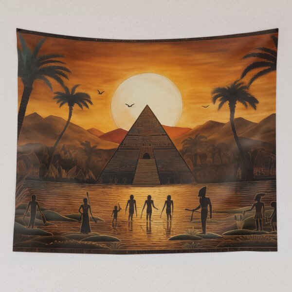 Item preview, Ancient Egypt: Lost City Pyramid, Historical Painting designed and sold by Fantasy Masterpiece.