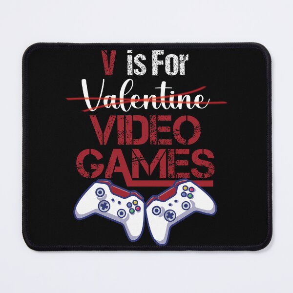 Item preview, V Is For Video Games Funny Gamer Boys Valentines designed and sold by BahaLaasri.
